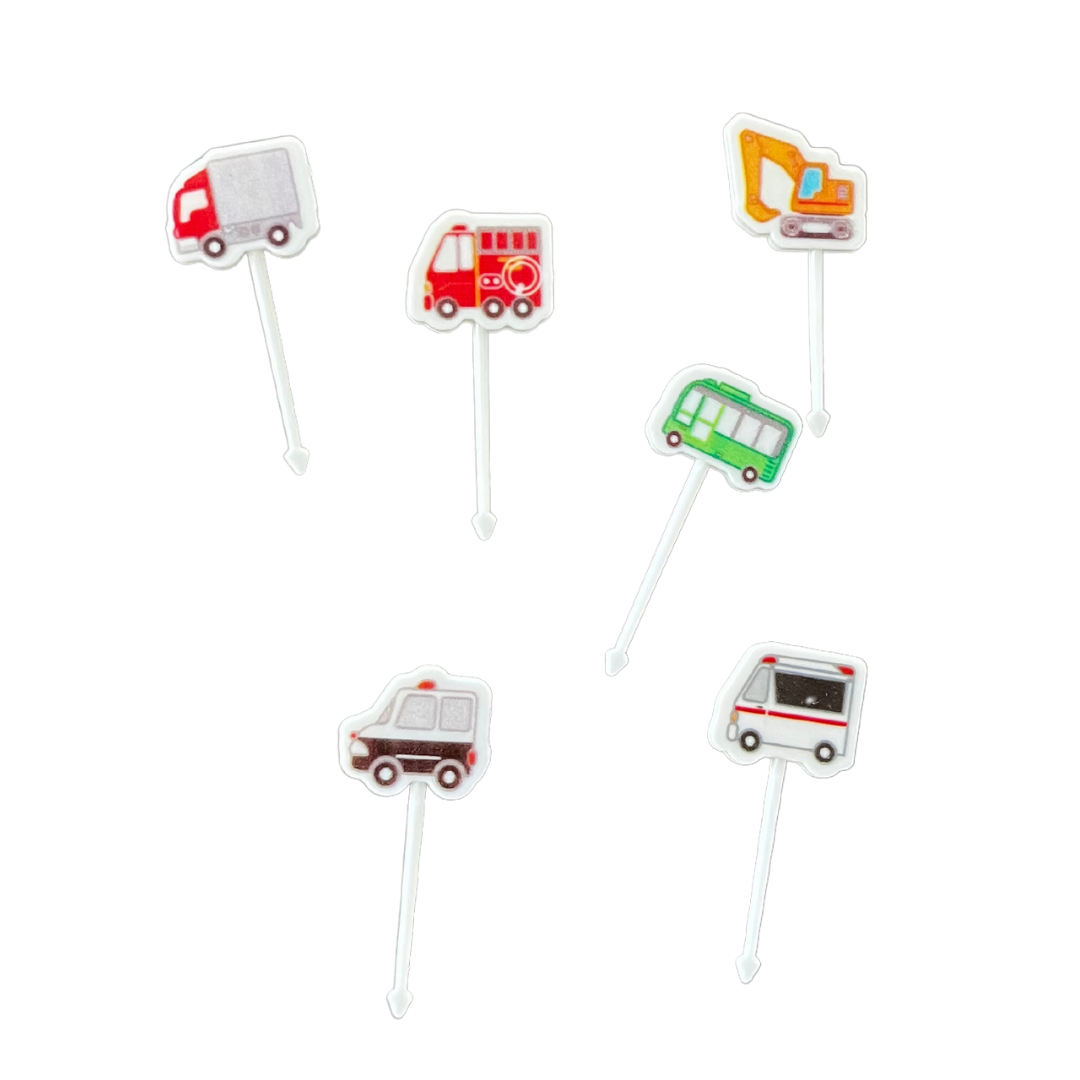 Emergency Vehicle Food Pick - pack of 6